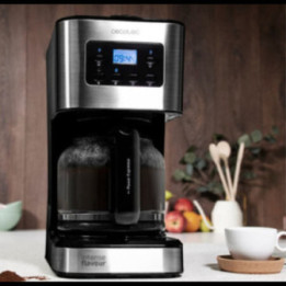 Cecotec Cafetera Goteo Coffee 66 Smart. 950 W, Programable 24h, Tecnología ExtemAroma, Función AutoClean, Acabados en Acero Inox